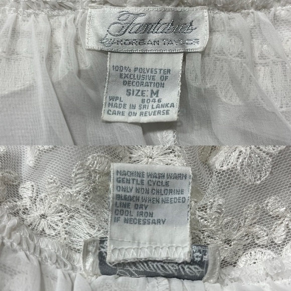 Fantasies By Morgan Taylor Intimate Sheer Robe in White, M - Picture 12 of 12